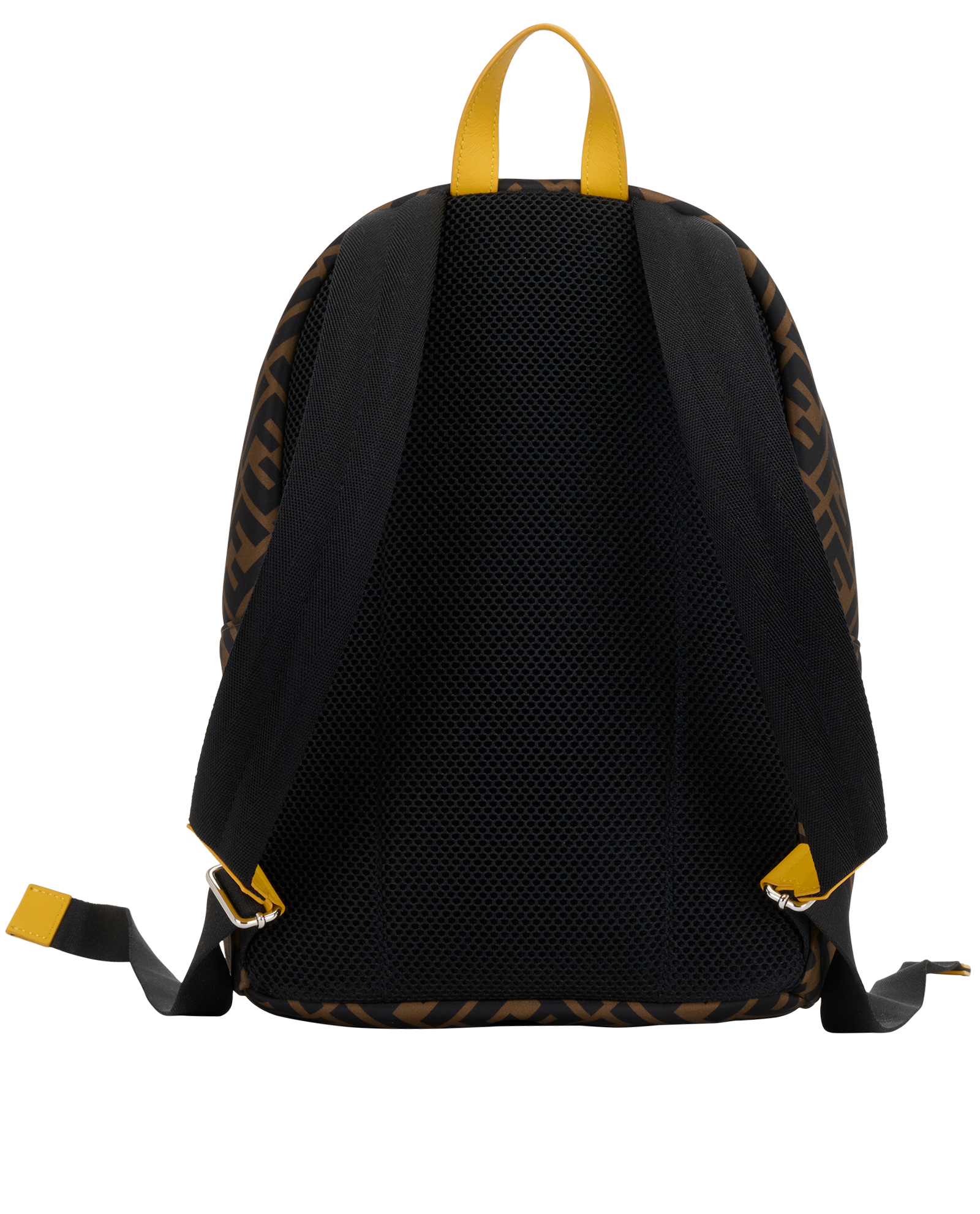 FF Backpack, &pound;395, Handbags, Brown/Yellow, Nylon, Back view